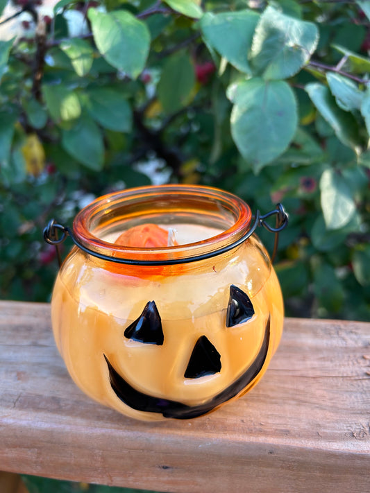 Pumpkin candle